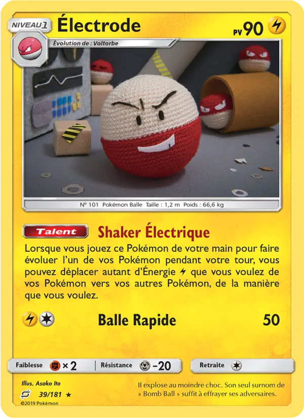 Carte Électrode de l'extension Duo de Choc, numéro 39/181