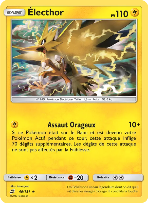Carte Électhor de l'extension Duo de Choc, numéro 40/181
