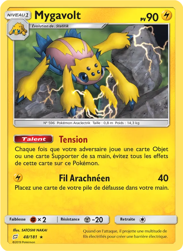 Carte Mygavolt de l'extension Duo de Choc, numéro 48/181