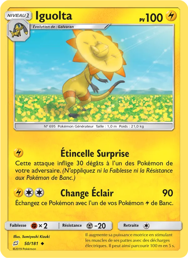 Carte Iguolta de l'extension Duo de Choc, numéro 50/181
