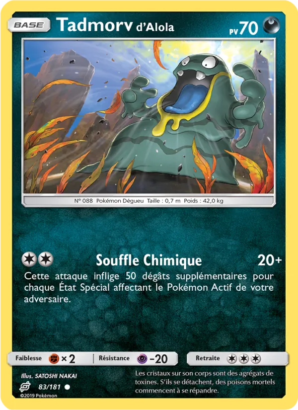 Carte Tadmorv d’Alola de l'extension Duo de Choc, numéro 83/181