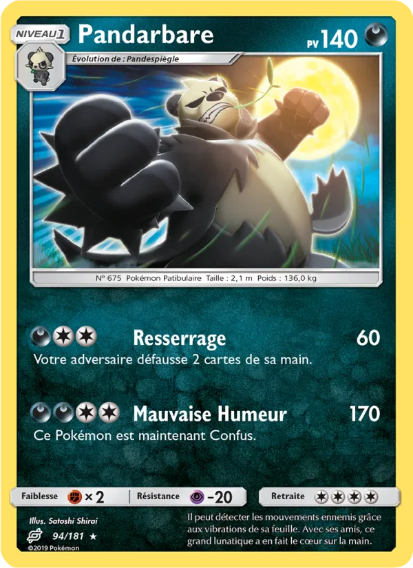 Carte Pandarbare de l'extension Duo de Choc, numéro 94/181