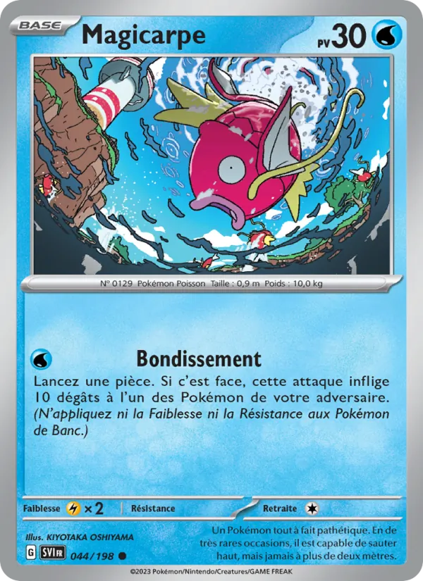 Carte Magicarpe de l'extension Écarlate et Violet, numéro 044/198