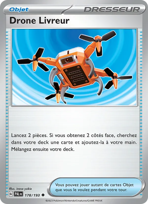 Carte Drone Livreur de l'extension Évolutions à Paldea, numéro 178/193