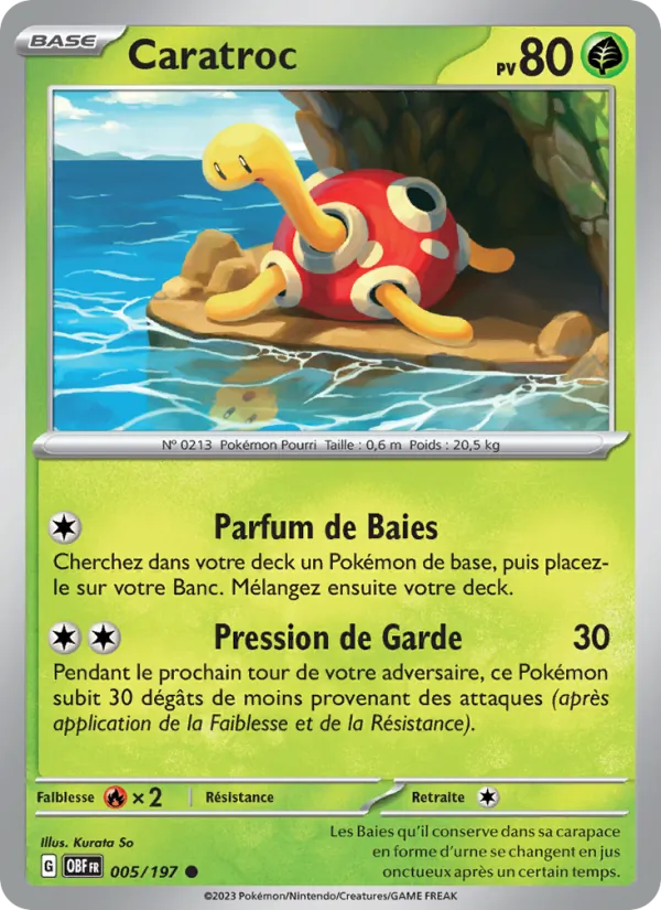 Carte Caratroc de l'extension Flammes Obsidiennes, numéro 005/197