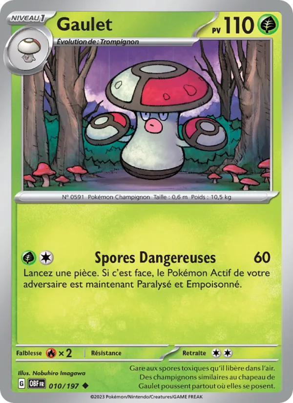Carte Gaulet de l'extension Flammes Obsidiennes, numéro 010/197