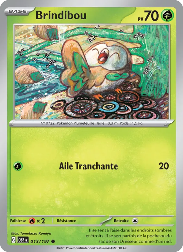 Carte Brindibou de l'extension Flammes Obsidiennes, numéro 013/197