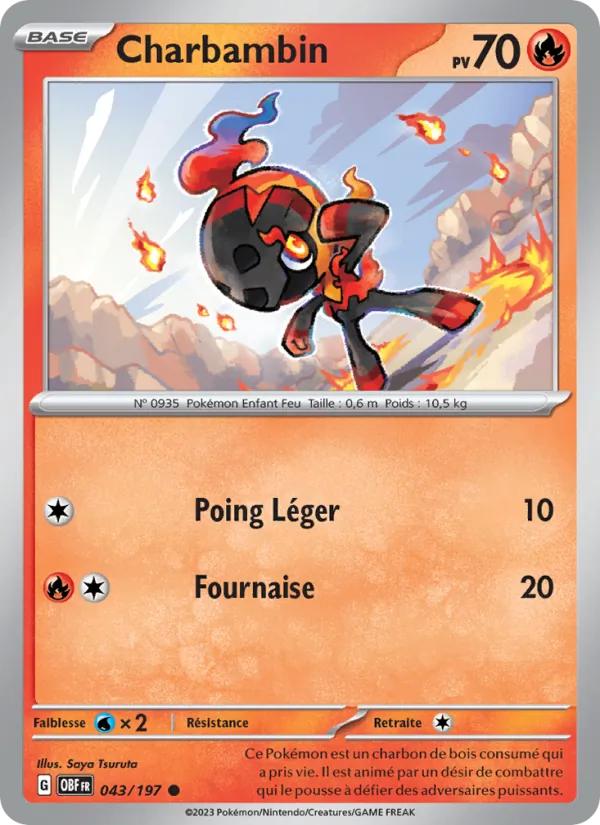 Carte Charbambin de l'extension Flammes Obsidiennes, numéro 043/197