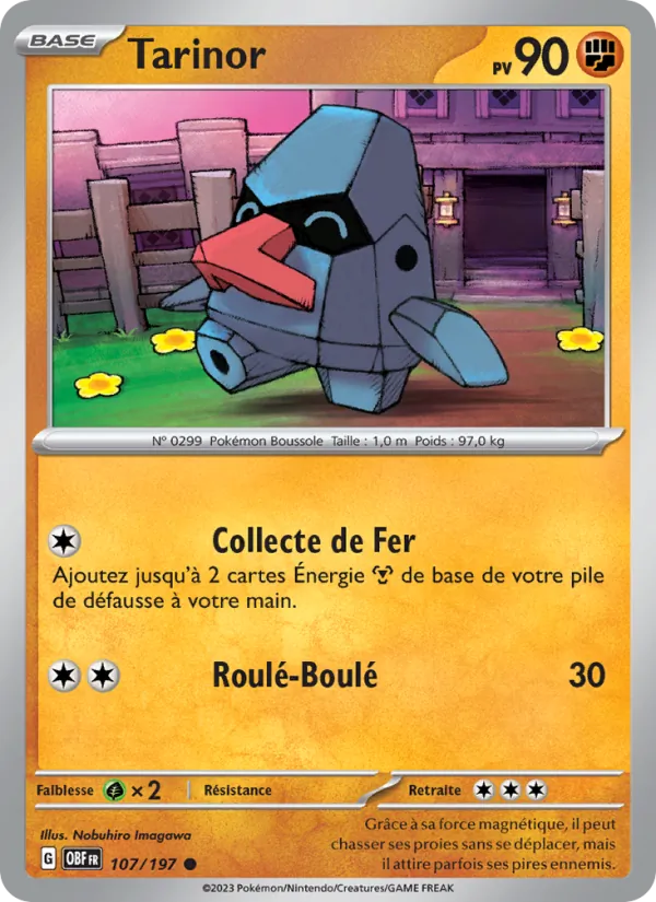 Carte Tarinor de l'extension Flammes Obsidiennes, numéro 107/197