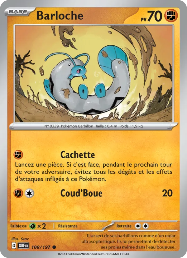 Carte Barloche de l'extension Flammes Obsidiennes, numéro 108/197