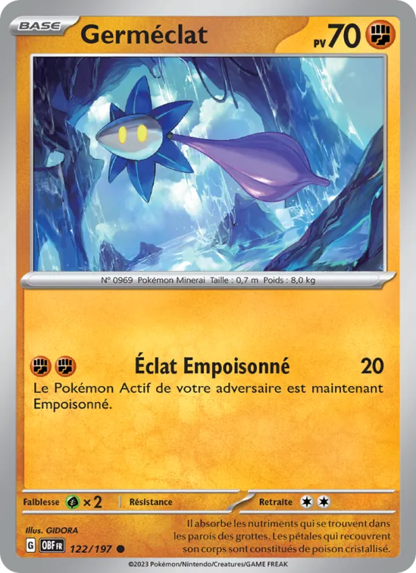Carte Germéclat de l'extension Flammes Obsidiennes, numéro 122/197