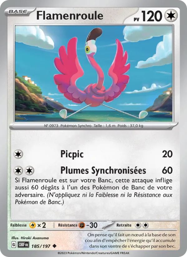 Carte Flamenroule de l'extension Flammes Obsidiennes, numéro 185/197