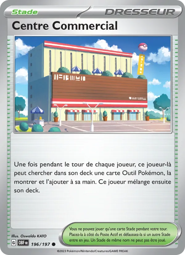 Carte Centre Commercial de l'extension Flammes Obsidiennes, numéro 196/197