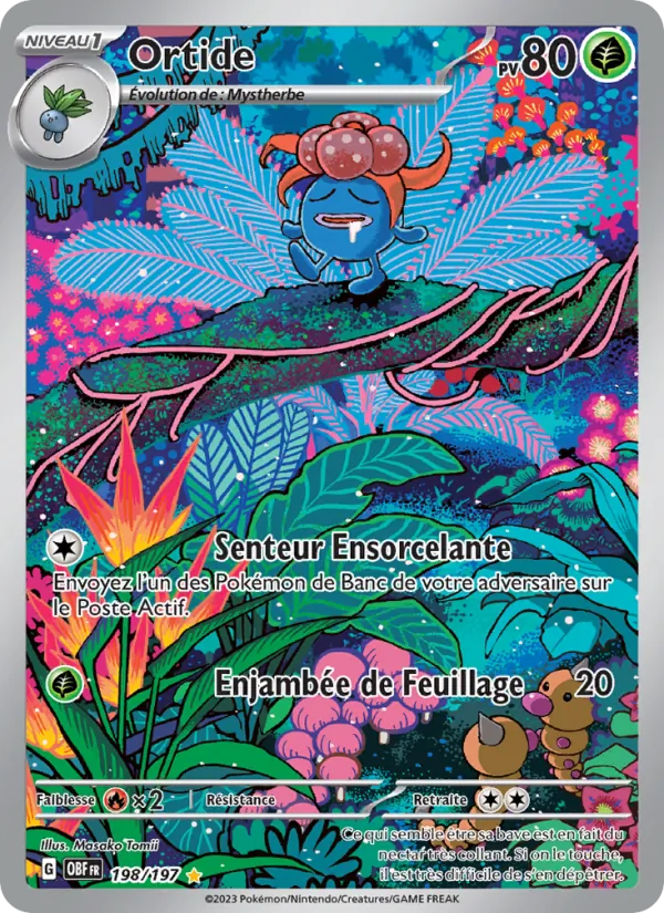 Carte Ortide de l'extension Flammes Obsidiennes, numéro 198/197