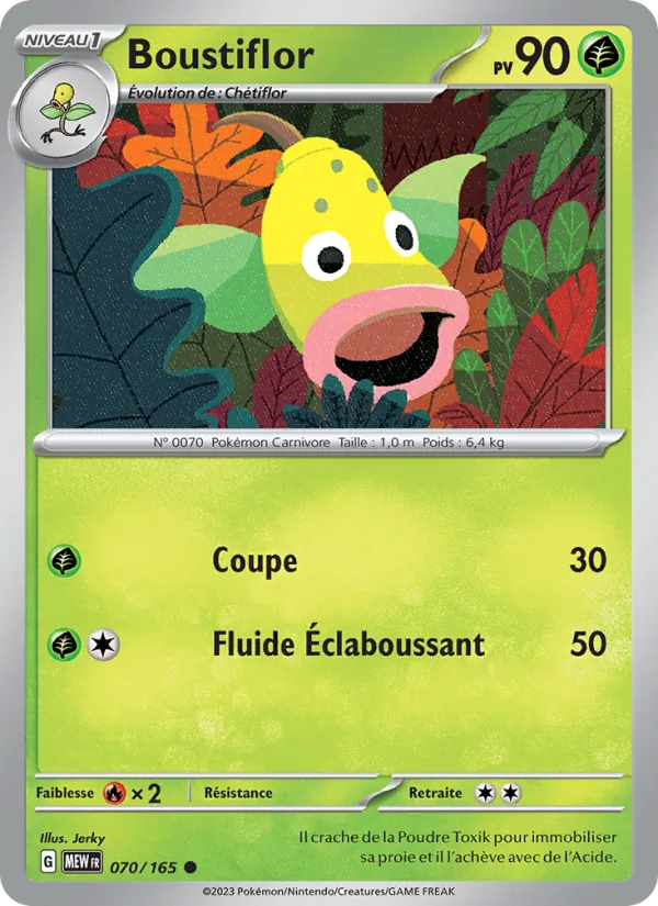 Carte Boustiflor de l'extension 151, numéro 070/165