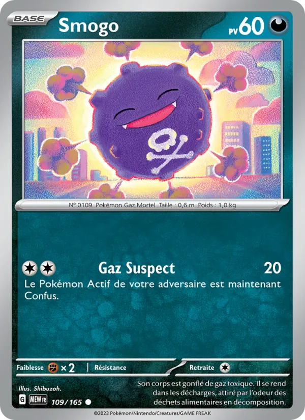 Carte Smogo de l'extension 151, numéro 109/165