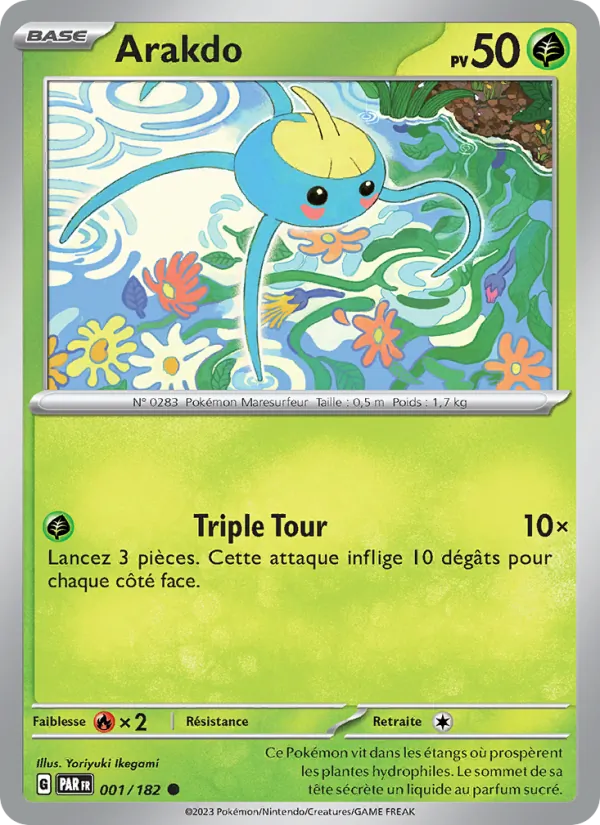 Carte Arakdo de l'extension Faille Paradoxe, numéro 001/182