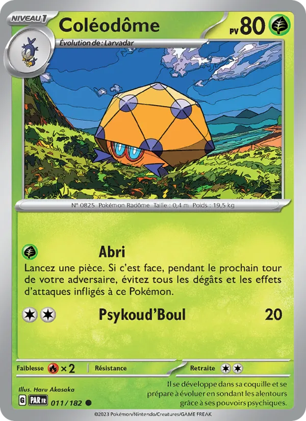 Carte Coléodôme de l'extension Faille Paradoxe, numéro 011/182