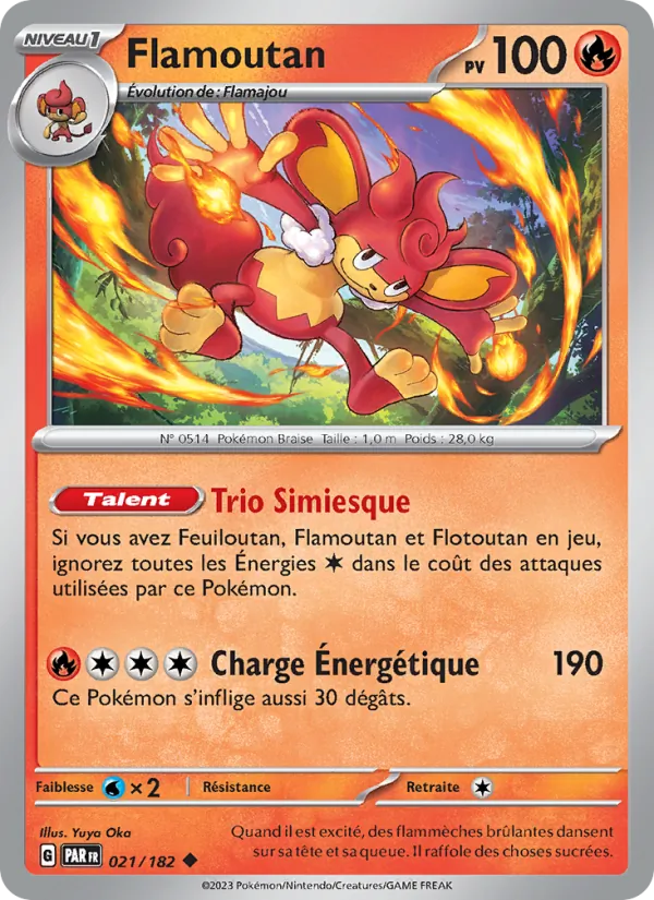 Carte Flamoutan de l'extension Faille Paradoxe, numéro 021/182
