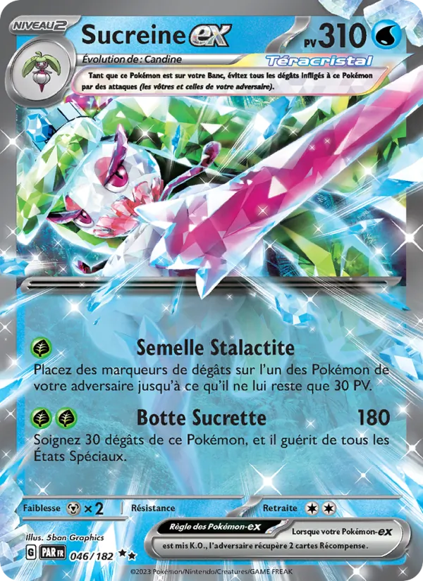 Carte Sucreine-ex de l'extension Faille Paradoxe, numéro 046/182