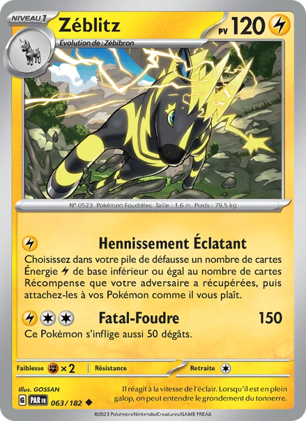Carte Zéblitz de l'extension Faille Paradoxe, numéro 063/182