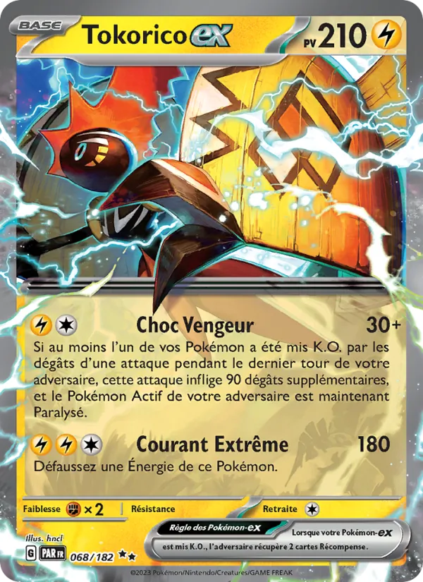 Carte Tokorico-ex de l'extension Faille Paradoxe, numéro 068/182