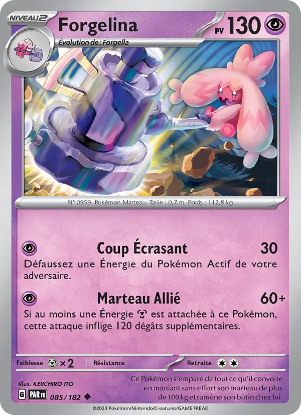 Carte Forgelina de l'extension Faille Paradoxe, numéro 085/182