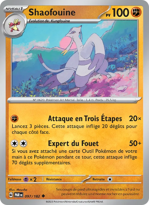 Carte Shaofouine de l'extension Faille Paradoxe, numéro 097/182