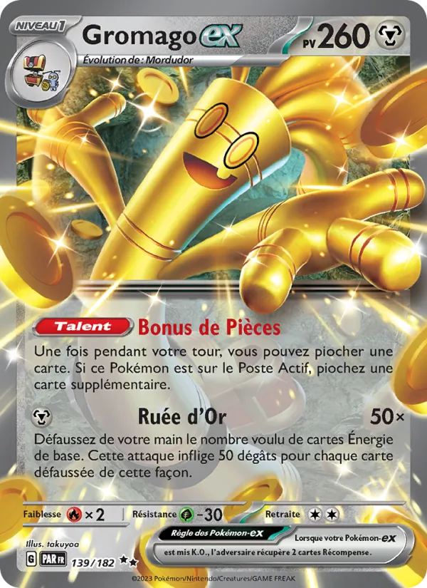 Carte Gromago-ex de l'extension Faille Paradoxe, numéro 139/182