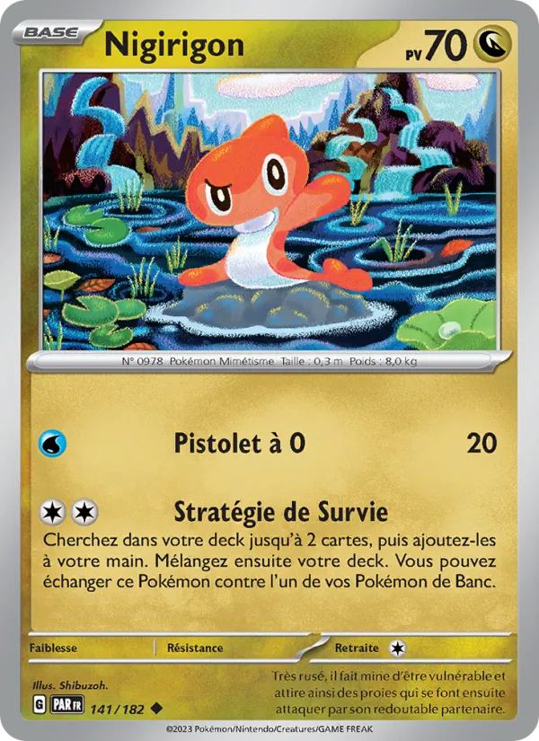 Carte Nigirigon de l'extension Faille Paradoxe, numéro 141/182