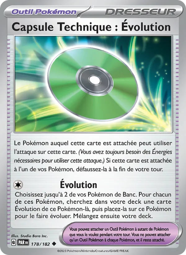 Carte Capsule Technique : Évolution de l'extension Faille Paradoxe, numéro 178/182