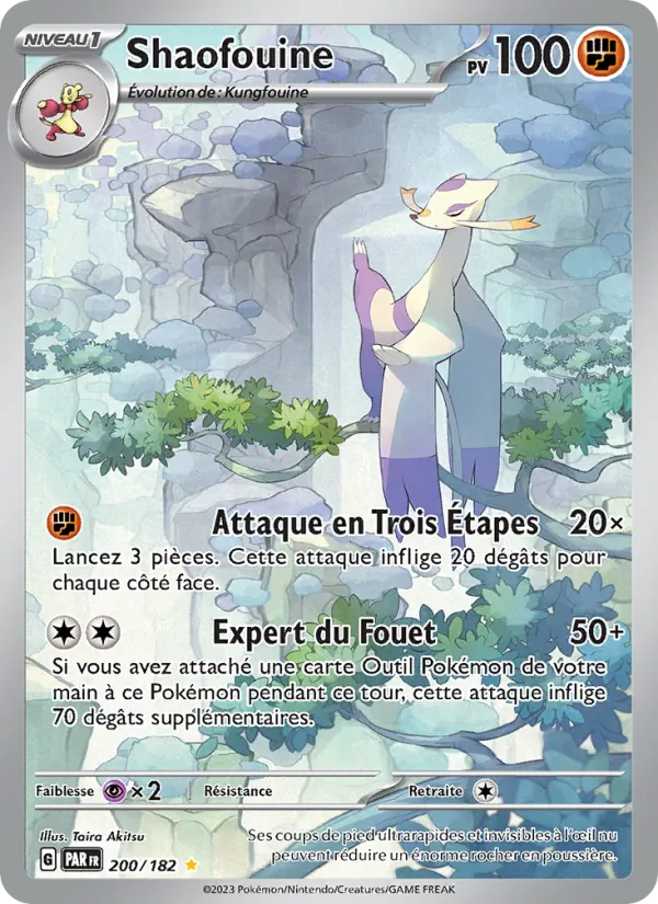 Carte Shaofouine de l'extension Faille Paradoxe, numéro 200/182