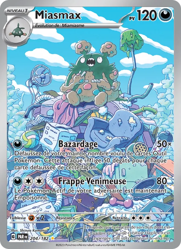 Carte Miasmax de l'extension Faille Paradoxe, numéro 204/182