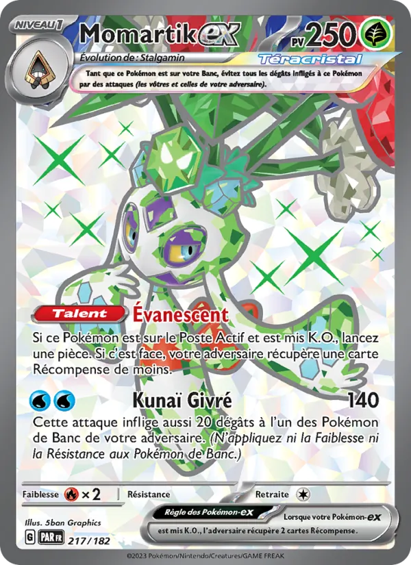 Carte Momartik-ex de l'extension Faille Paradoxe, numéro 217/182