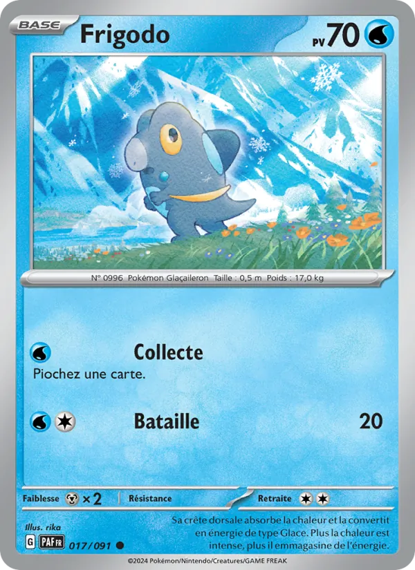 Carte Frigodo de l'extension Destinées de Paldea, numéro 017/91