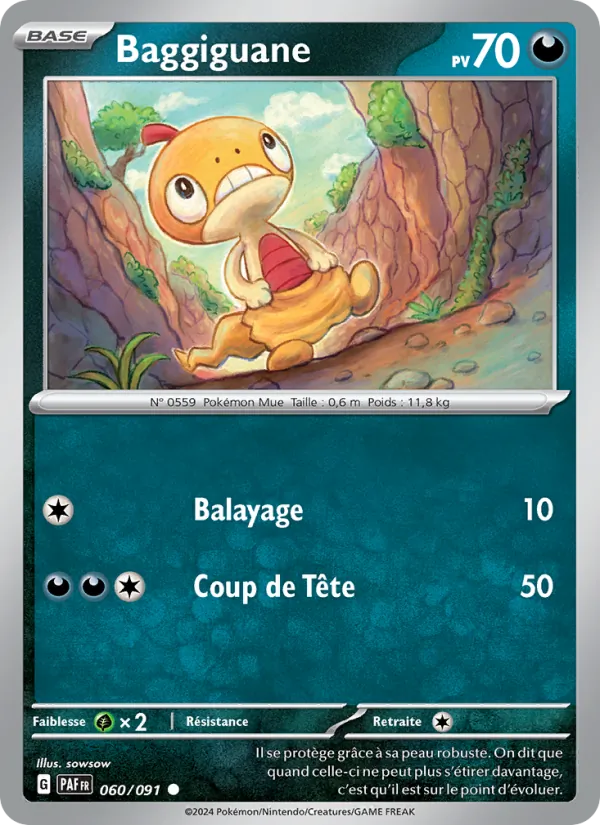 Carte Baggiguane de l'extension Destinées de Paldea, numéro 060/91