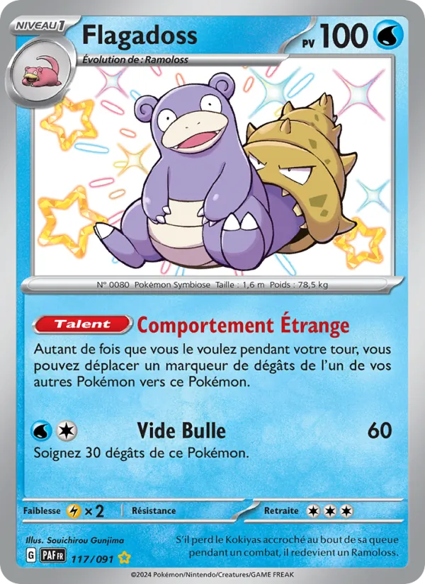 Carte Flagadoss de l'extension Destinées de Paldea, numéro 117/91