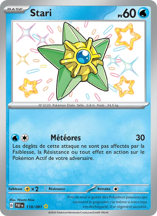 Carte Stari de l'extension Destinées de Paldea, numéro 118/91