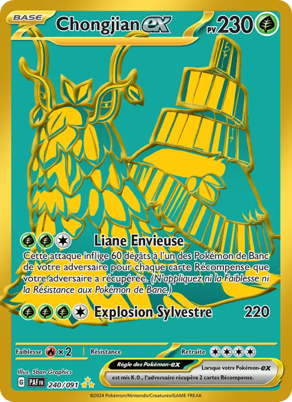 Carte Chongjian-ex de l'extension Destinées de Paldea, numéro 240/91