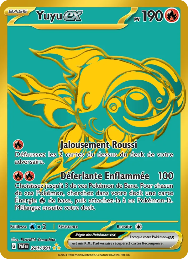 Carte Yuyu-ex de l'extension Destinées de Paldea, numéro 241/91