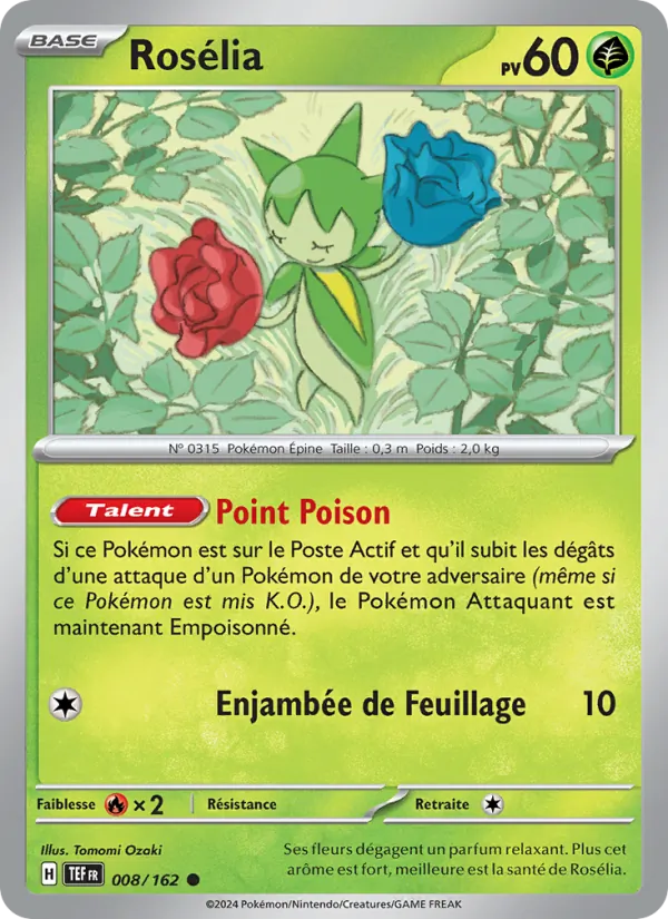 Carte Rosélia de l'extension Forces Temporelles, numéro 008/162
