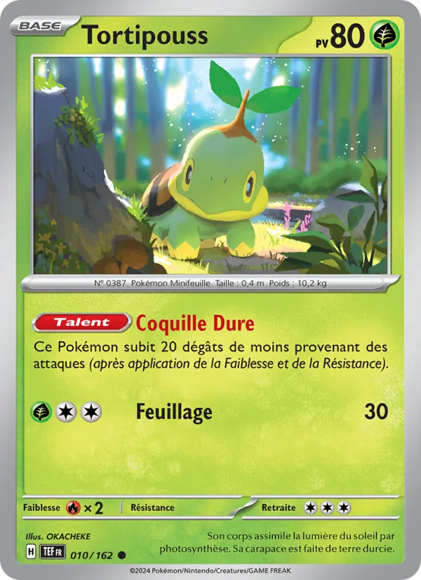 Carte Tortipouss de l'extension Forces Temporelles, numéro 010/162
