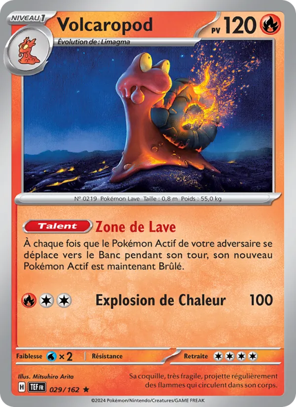 Carte Volcaropod de l'extension Forces Temporelles, numéro 029/162