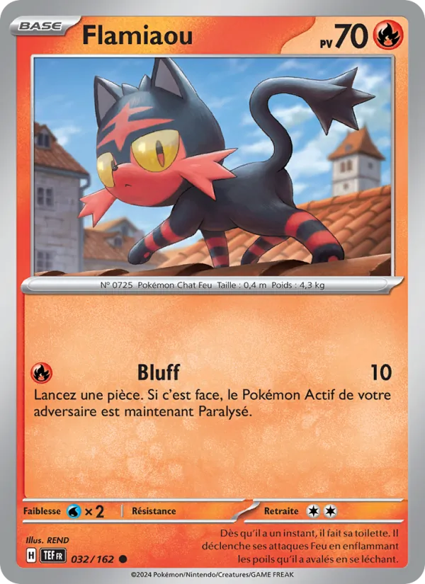 Carte Flamiaou de l'extension Forces Temporelles, numéro 032/162