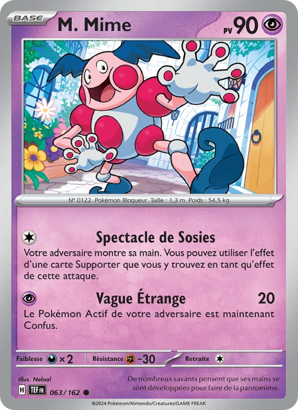 Carte M. Mime de l'extension Forces Temporelles, numéro 063/162