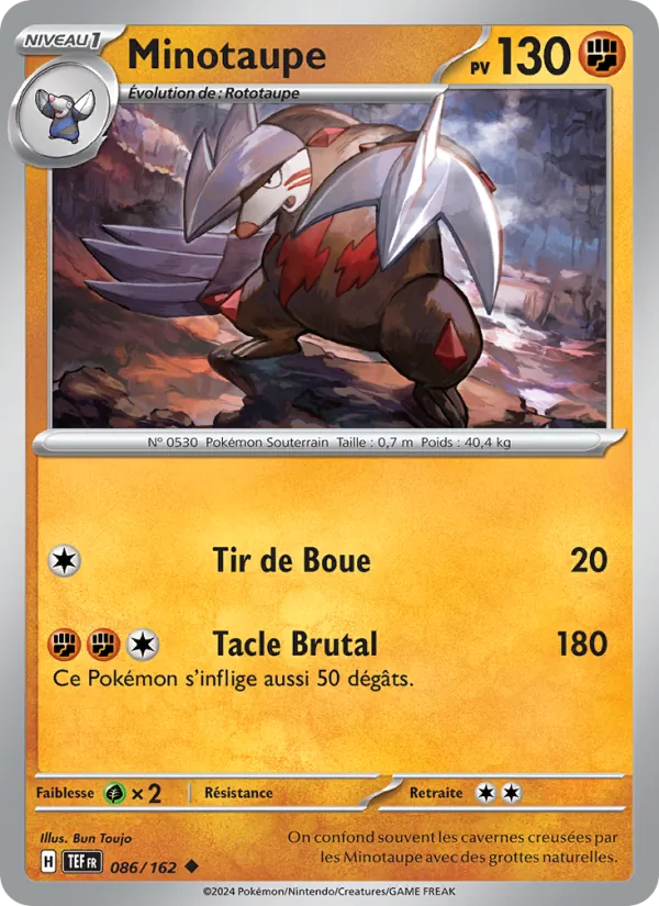 Carte Minotaupe de l'extension Forces Temporelles, numéro 086/162