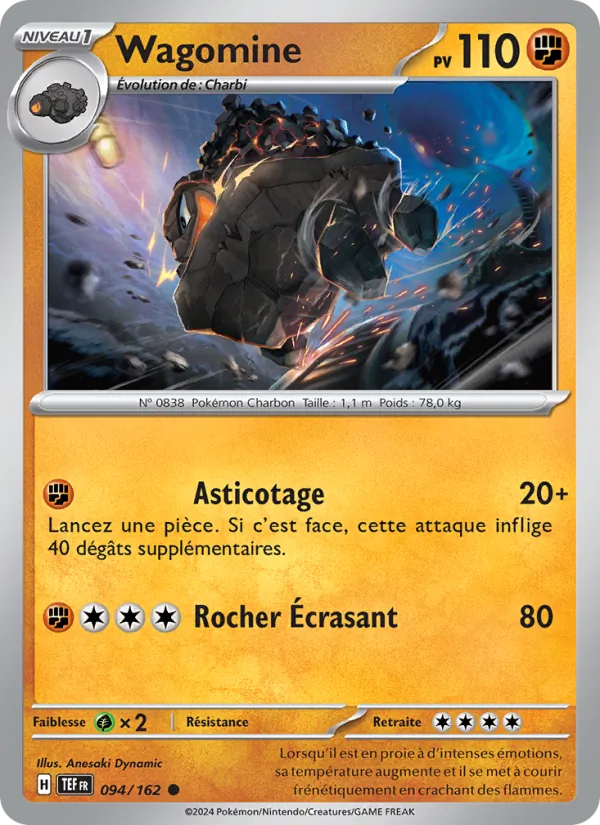 Carte Wagomine de l'extension Forces Temporelles, numéro 094/162