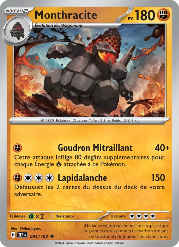 Carte Monthracite de l'extension Forces Temporelles, numéro 095/162