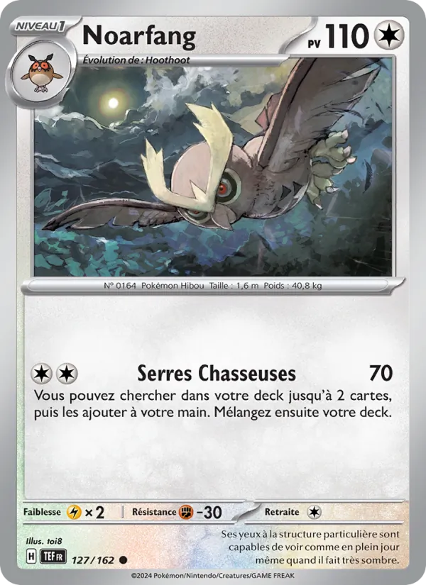 Carte Noarfang de l'extension Forces Temporelles, numéro 127/162