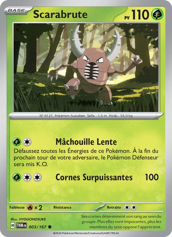 Carte Scarabrute de l'extension Mascarade Crépusculaire, numéro 003/167
